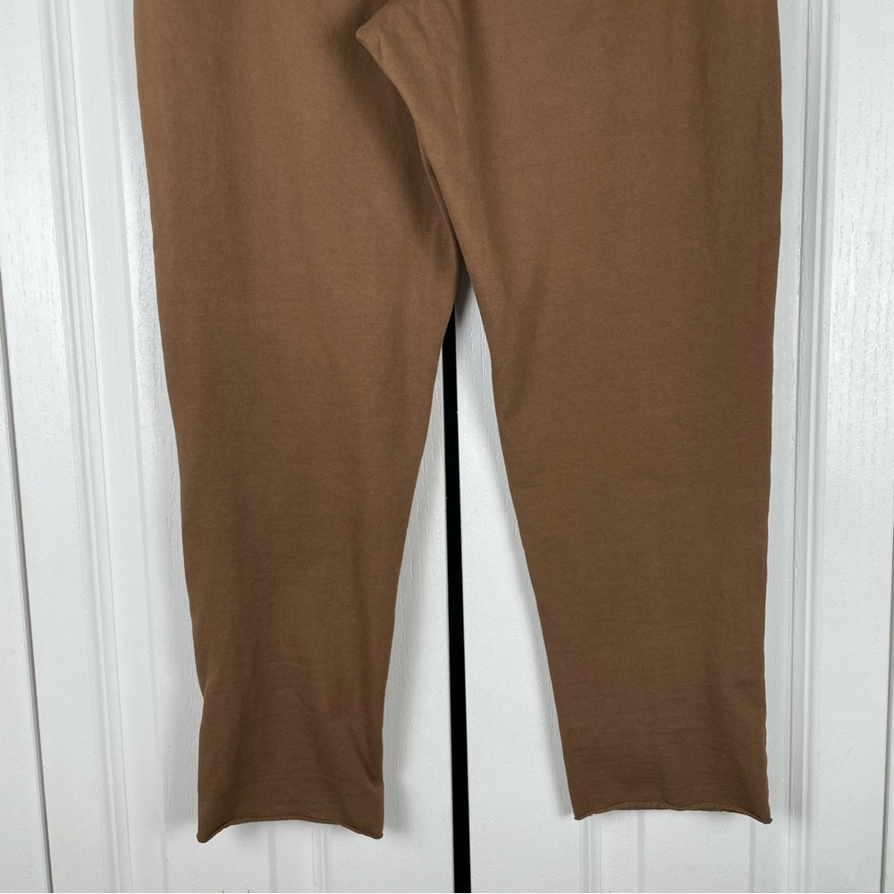 Y2K Green Dragon Low Rise Capri Pull on Pants Womens M Brown Cotton Leggings USA - Picture 8 of 13